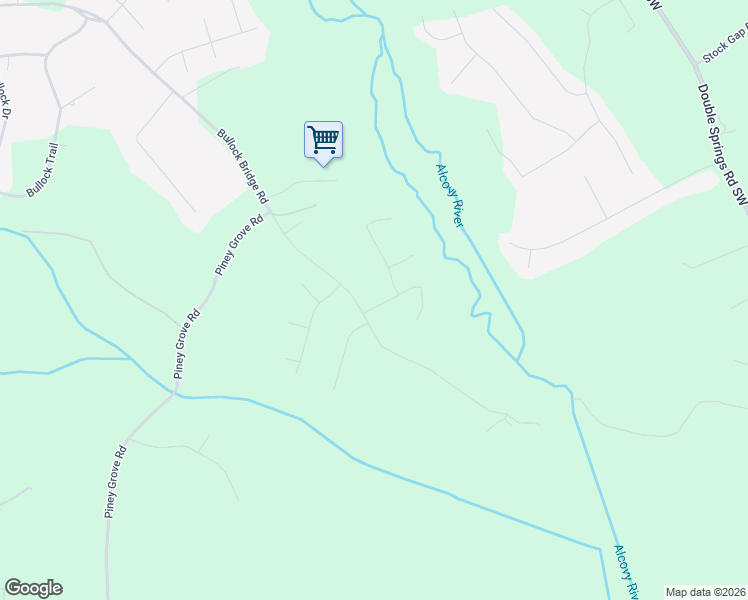 map of restaurants, bars, coffee shops, grocery stores, and more near 2100 Bullock Bluff Drive in Loganville