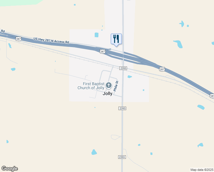 map of restaurants, bars, coffee shops, grocery stores, and more near 221 Mowery Street in Wichita Falls