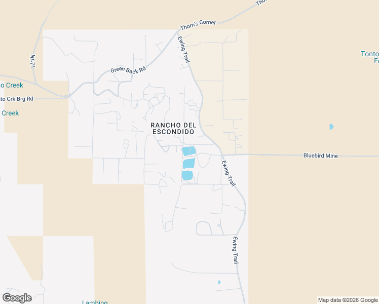 map of restaurants, bars, coffee shops, grocery stores, and more near 170 Old Mill Road in Tonto Basin