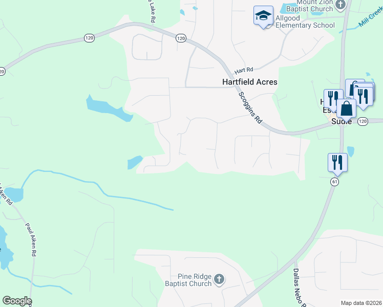 map of restaurants, bars, coffee shops, grocery stores, and more near 409 Paulding Boulevard in Dallas