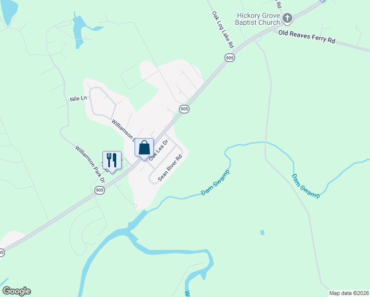 map of restaurants, bars, coffee shops, grocery stores, and more near 537 Sarah Drive in Conway