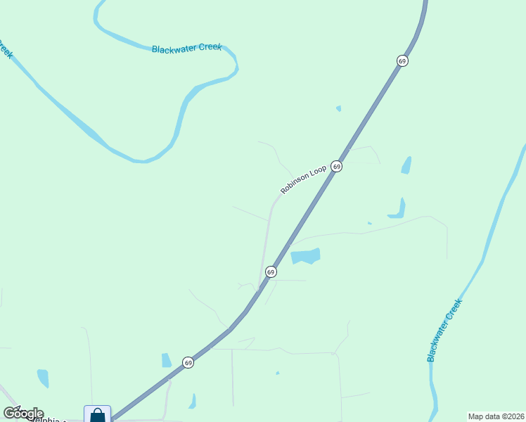 map of restaurants, bars, coffee shops, grocery stores, and more near 252-422 Robinson Loop in Jasper