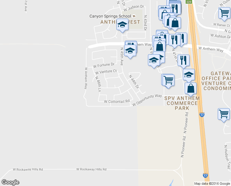 map of restaurants, bars, coffee shops, grocery stores, and more near 4538 West Stoneman Drive in Phoenix