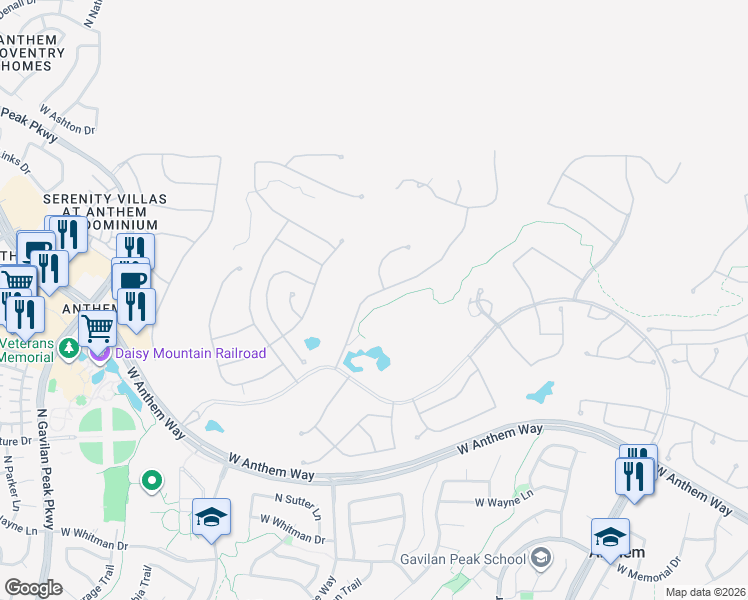 map of restaurants, bars, coffee shops, grocery stores, and more near 41933 North Crooked Stick Road in New River