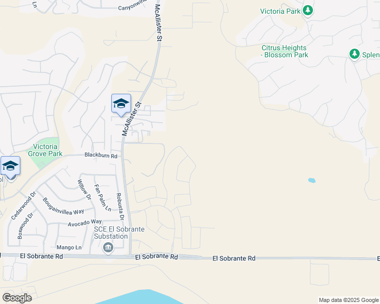 map of restaurants, bars, coffee shops, grocery stores, and more near 12994 Sonoma Valley Drive in Riverside