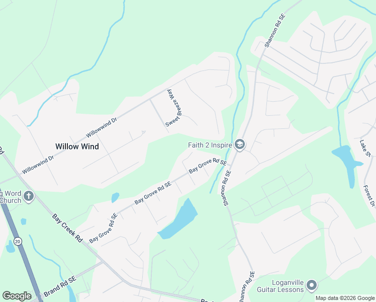 map of restaurants, bars, coffee shops, grocery stores, and more near 3571 Coveside Court in Loganville