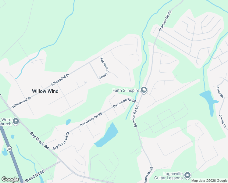 map of restaurants, bars, coffee shops, grocery stores, and more near 3571 Coveside Court in Loganville