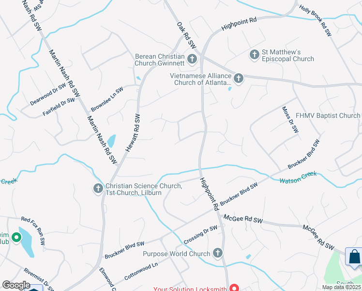 map of restaurants, bars, coffee shops, grocery stores, and more near 3150 Chimney Ridge Drive West in Snellville