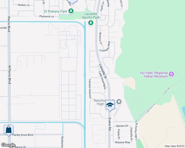 map of restaurants, bars, coffee shops, grocery stores, and more near 25945 Magnifica Court in Moreno Valley