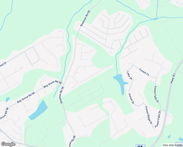 map of restaurants, bars, coffee shops, grocery stores, and more near 892 Creek Bottom Road Southwest in Loganville