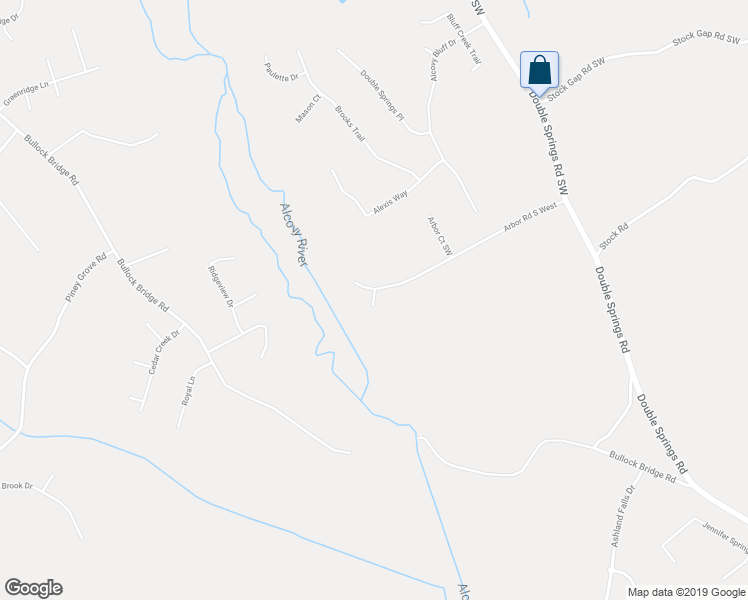 map of restaurants, bars, coffee shops, grocery stores, and more near Arbor Circle in Monroe