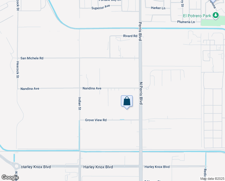 map of restaurants, bars, coffee shops, grocery stores, and more near 24773 Nandina Avenue in Moreno Valley