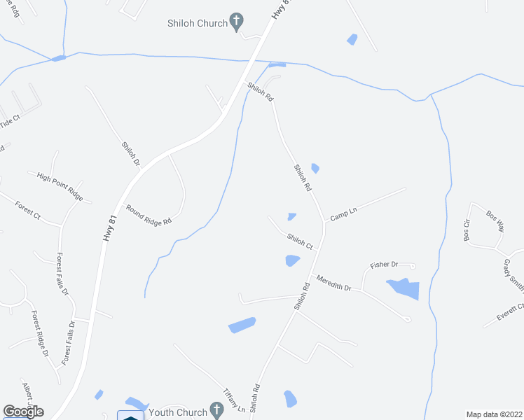 map of restaurants, bars, coffee shops, grocery stores, and more near 4155 Shiloh Court in Loganville