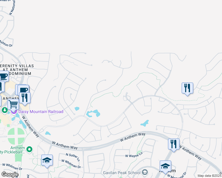 map of restaurants, bars, coffee shops, grocery stores, and more near 42137 North Fairgreen Court in New River