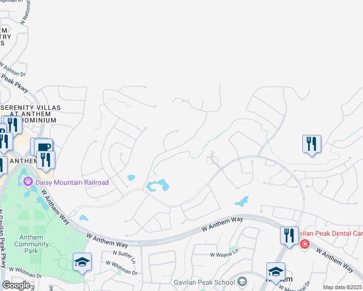 map of restaurants, bars, coffee shops, grocery stores, and more near 42035 North Crooked Stick Road in New River