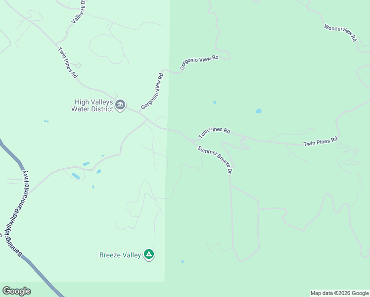 map of restaurants, bars, coffee shops, grocery stores, and more near 48085 Twin Pines Road in Banning