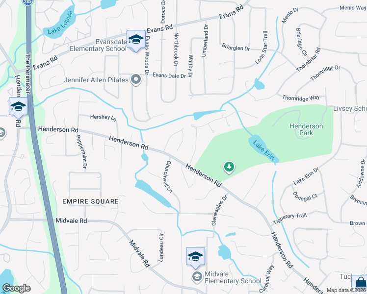 map of restaurants, bars, coffee shops, grocery stores, and more near 2844 Arbor Springs Trce in Tucker