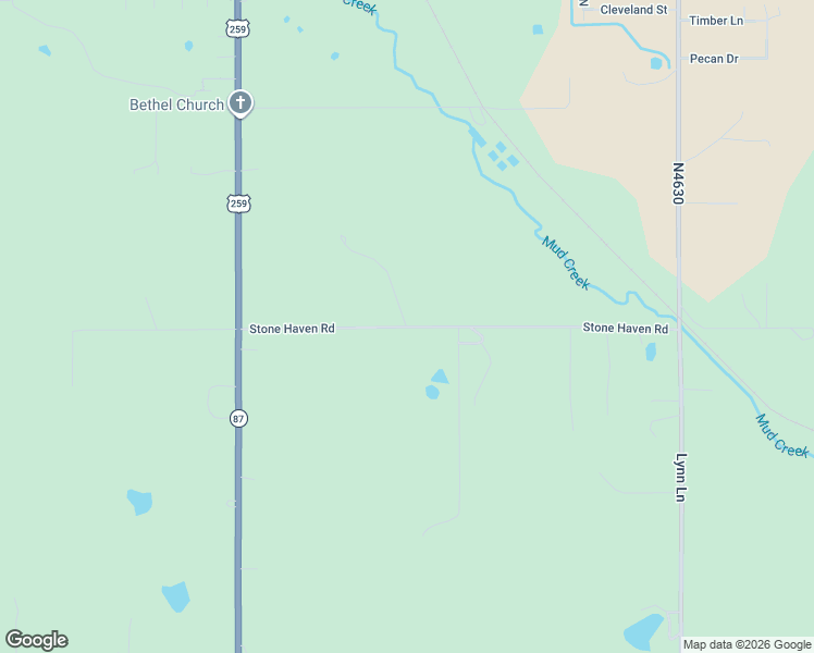 map of restaurants, bars, coffee shops, grocery stores, and more near Stone Haven Road in Idabel