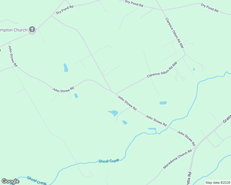 map of restaurants, bars, coffee shops, grocery stores, and more near Clarence Odum Road Northwest in Walton County