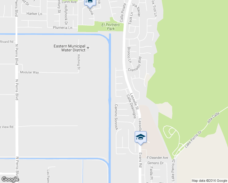 map of restaurants, bars, coffee shops, grocery stores, and more near 17419 Calle Rio Vista in Moreno Valley