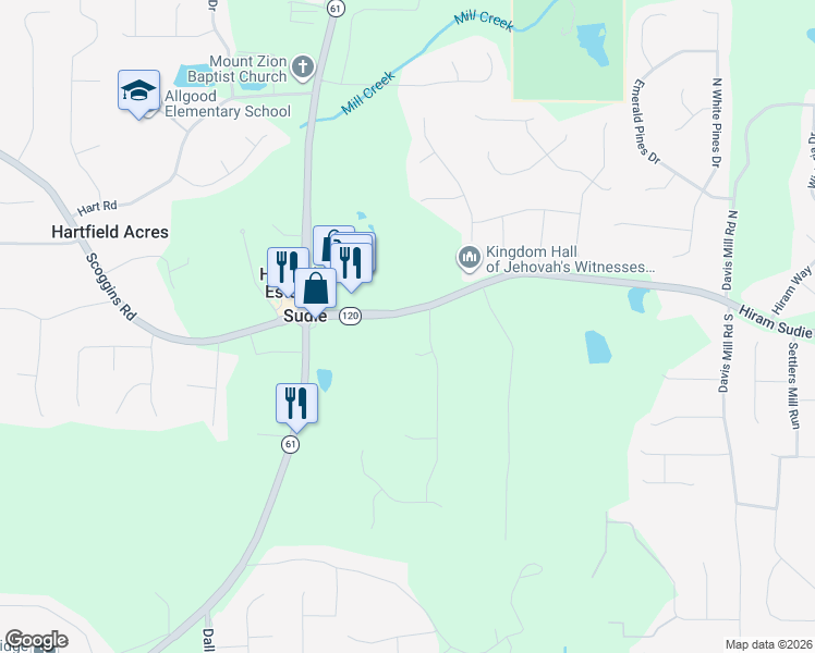 map of restaurants, bars, coffee shops, grocery stores, and more near 38 Southern Oaks Drive in Dallas