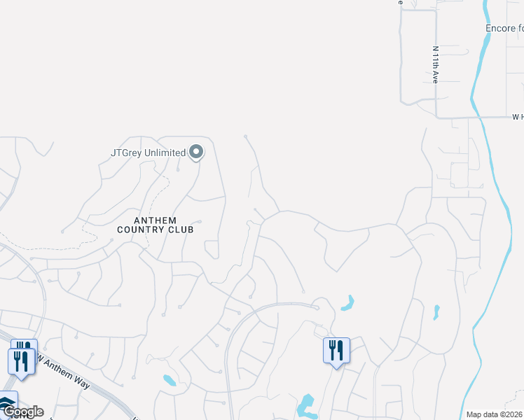 map of restaurants, bars, coffee shops, grocery stores, and more near 1807 West Camargo Court in New River