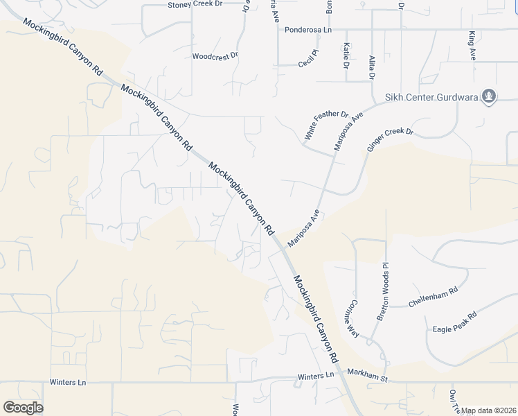 map of restaurants, bars, coffee shops, grocery stores, and more near 17400 Mockingbird Canyon Road in Riverside