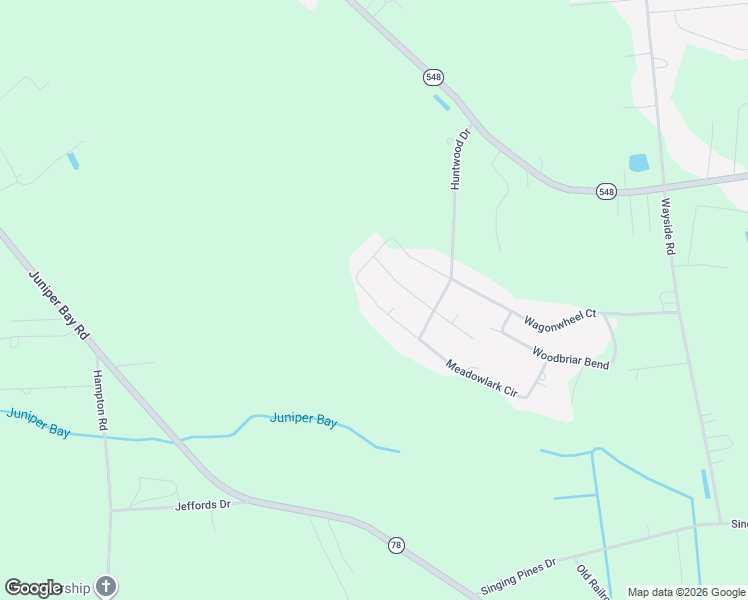 map of restaurants, bars, coffee shops, grocery stores, and more near 1316 Meadowlark Circle in Conway
