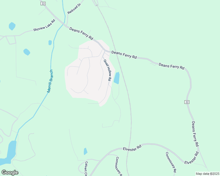 map of restaurants, bars, coffee shops, grocery stores, and more near 265 Quail Hollow Road in Warrior
