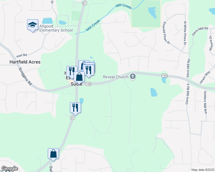 map of restaurants, bars, coffee shops, grocery stores, and more near 38 Southern Oaks Drive in Dallas