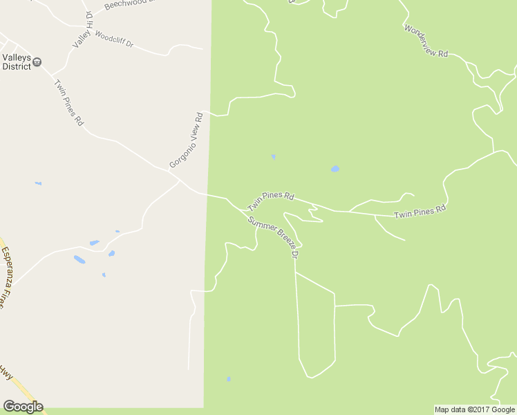 map of restaurants, bars, coffee shops, grocery stores, and more near 48185 Twin Pines Road in Banning