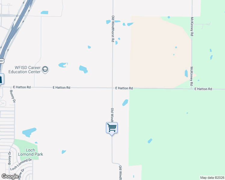 map of restaurants, bars, coffee shops, grocery stores, and more near 4401 Old Windthorst Road in Wichita Falls