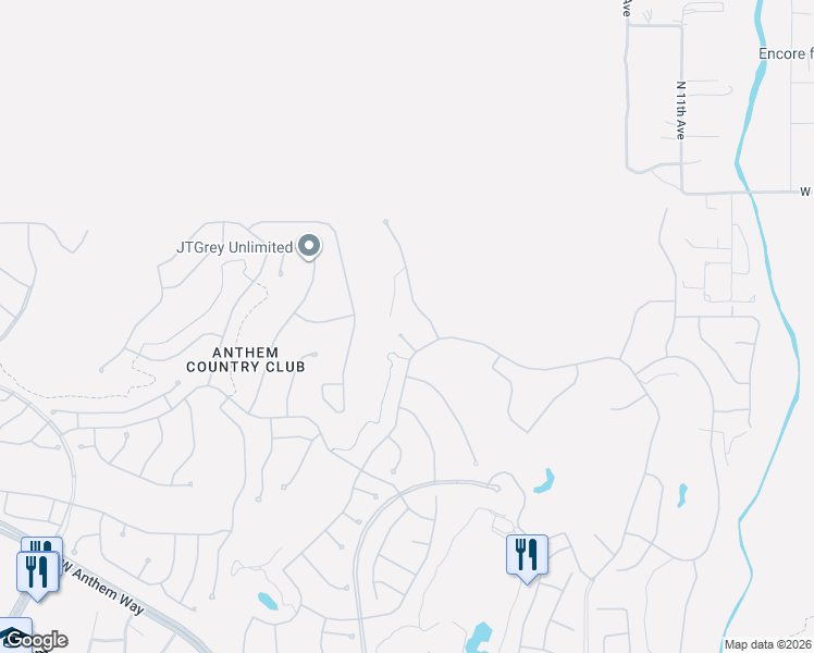 map of restaurants, bars, coffee shops, grocery stores, and more near 1807 West Camargo Court in New River
