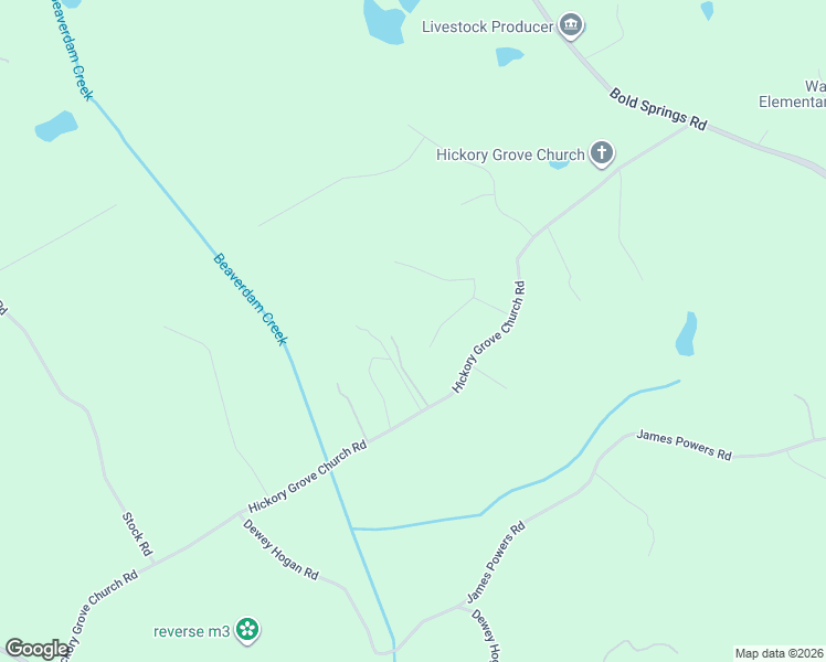 map of restaurants, bars, coffee shops, grocery stores, and more near 2676 Powell Court in Monroe