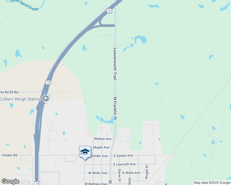 map of restaurants, bars, coffee shops, grocery stores, and more near 506 Westberry Road in Colbert