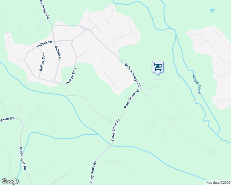 map of restaurants, bars, coffee shops, grocery stores, and more near 4174 Timber Trace Road in Loganville