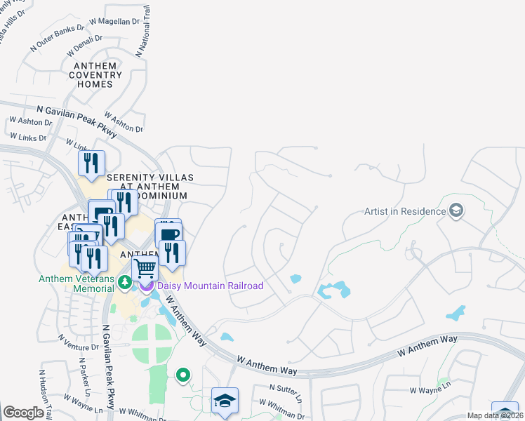 map of restaurants, bars, coffee shops, grocery stores, and more near 42026 North Moss Springs Road in New River