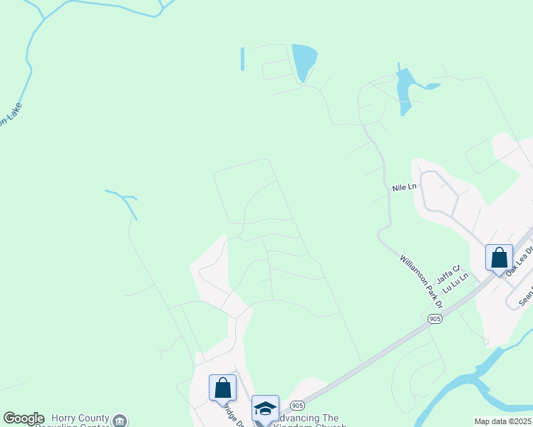 map of restaurants, bars, coffee shops, grocery stores, and more near 287 Williamson Lake Circle in Conway