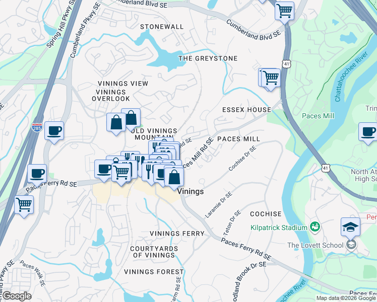 map of restaurants, bars, coffee shops, grocery stores, and more near 218 Capitol Avenue Southwest in Atlanta