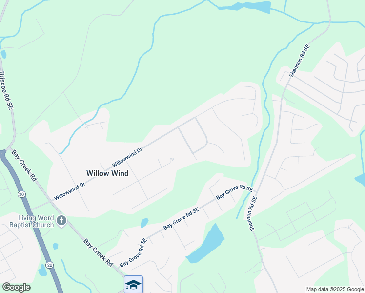 map of restaurants, bars, coffee shops, grocery stores, and more near 3641 Willow Club Drive in Loganville
