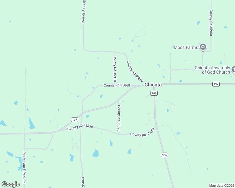 map of restaurants, bars, coffee shops, grocery stores, and more near 153 County Road 35860 in Arthur City
