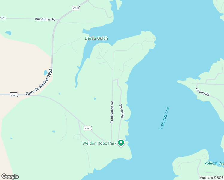 map of restaurants, bars, coffee shops, grocery stores, and more near 889 Storey Road in Nocona