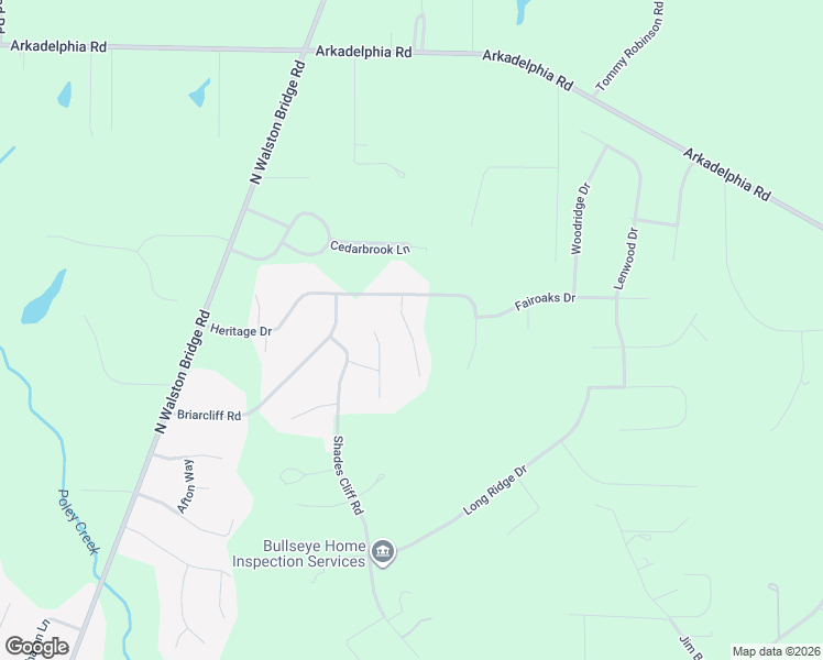 map of restaurants, bars, coffee shops, grocery stores, and more near 2101 Pawnee Circle in Jasper