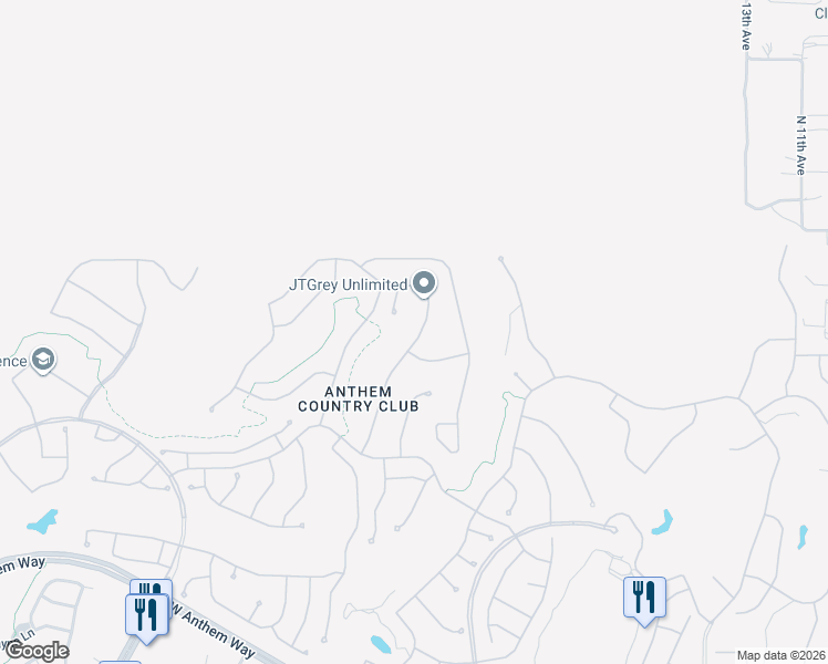 map of restaurants, bars, coffee shops, grocery stores, and more near 42315 North Harbour Town Court in New River