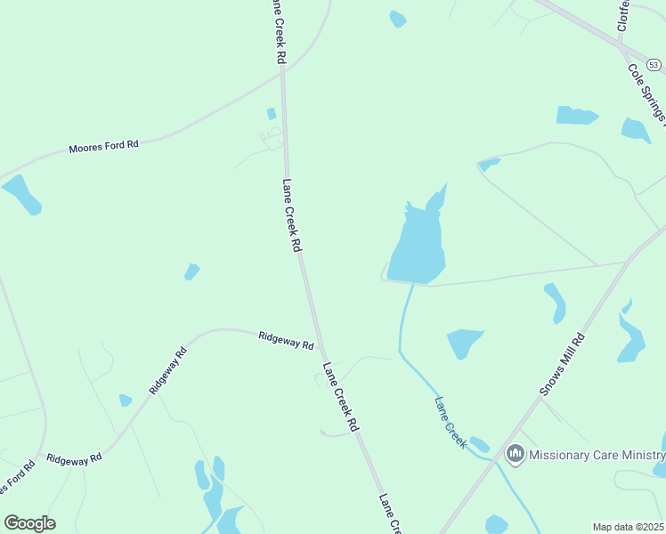 map of restaurants, bars, coffee shops, grocery stores, and more near 1641 Lane Creek Road in Bogart