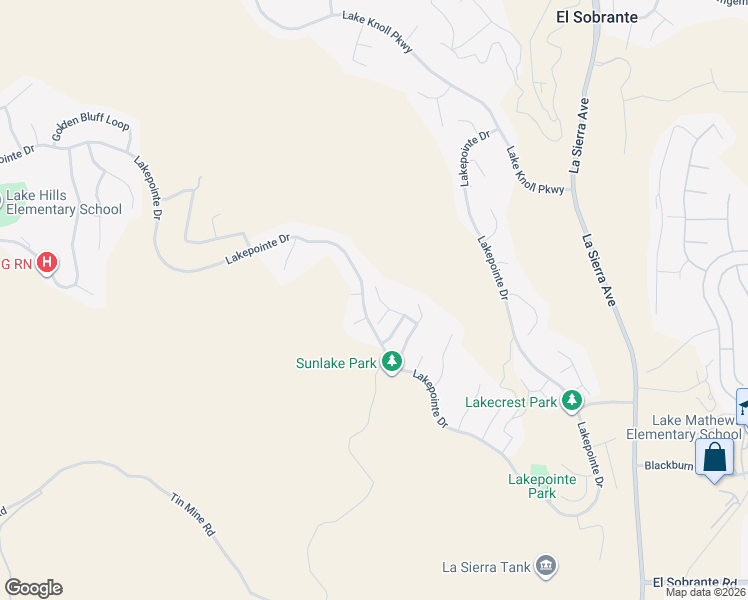 map of restaurants, bars, coffee shops, grocery stores, and more near 17261 Rosy Sky Circle in Riverside