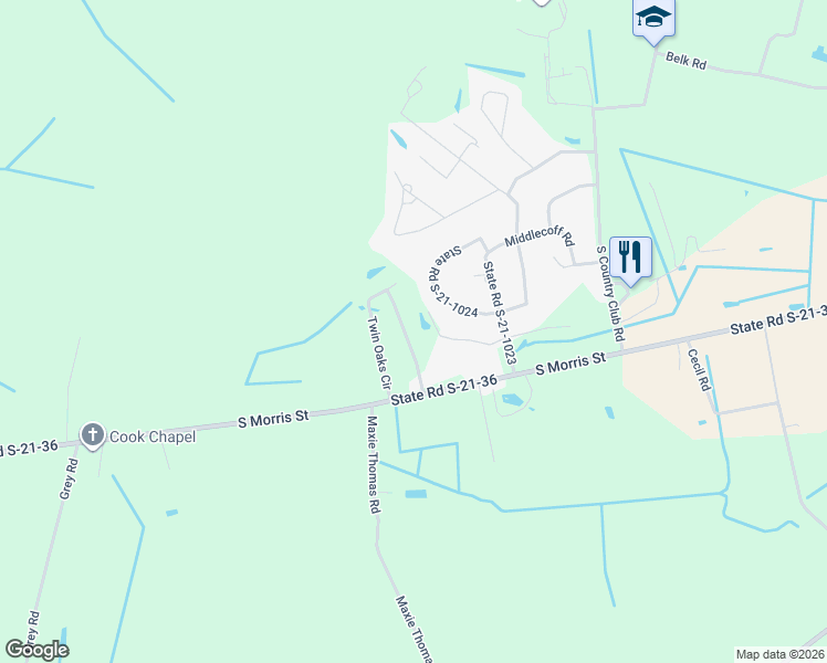 map of restaurants, bars, coffee shops, grocery stores, and more near 726 Twin Oaks Circle in Lake City