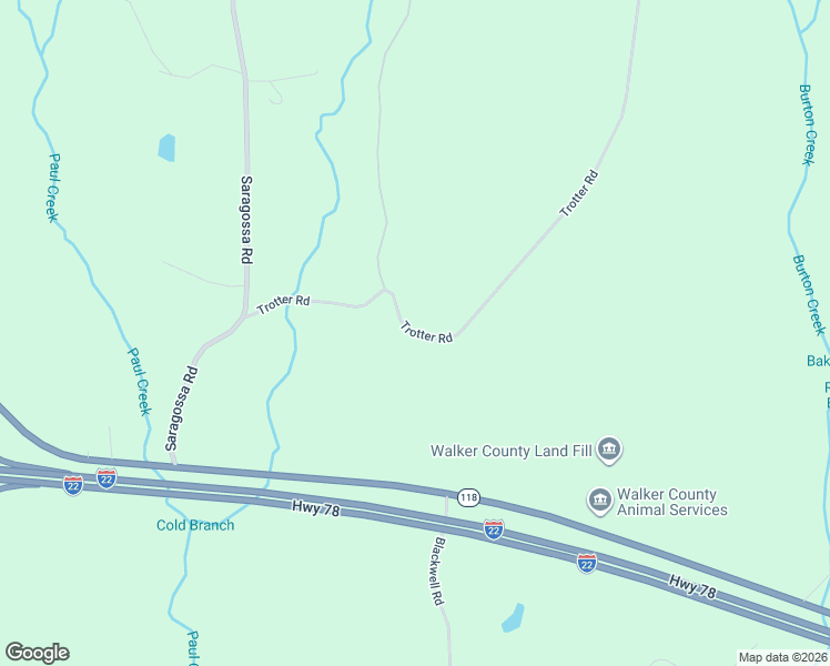 map of restaurants, bars, coffee shops, grocery stores, and more near 290 Trotter Road in Jasper