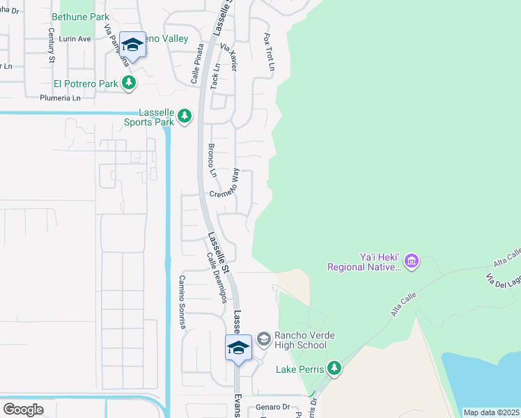 map of restaurants, bars, coffee shops, grocery stores, and more near 26239 Citation Circle in Moreno Valley