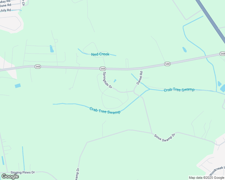 map of restaurants, bars, coffee shops, grocery stores, and more near 154 Springtide Drive in Conway
